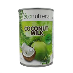 Молоко кокосовое органическое 17%, 400мл, Econutrena