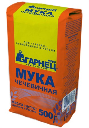 Мука чечевичная, 500г, Гарнец гар27 - фото 15040