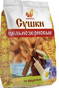 Сушки ц/з на фруктозе, 250г, Дивинка див30 - фото 15538