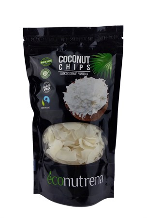 Чипсы кокосовые органические, 150г, Econutrena - фото 15548