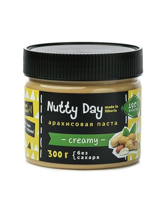 Арахисовая паста Creamy, 300г, Nutty day - фото 15795