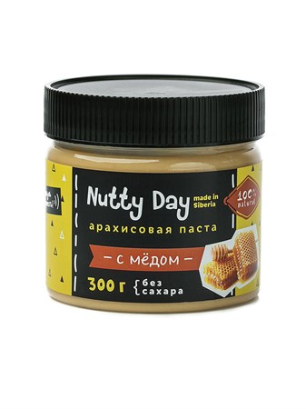 Арахисовая паста с медом, 300г, Nutty day - фото 15800