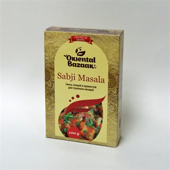 Смесь специй для тушеных овощей Sabji masala, 100 г, Шри Ганга - фото 16304