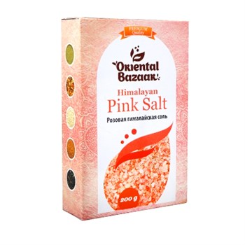 Соль розовая гималайская Oriental Bazaar, 200г - фото 16313