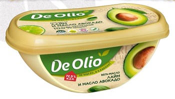 Крем De olio лайм с маслом авокадо 72,5%, 220г, Эфко - фото 18218