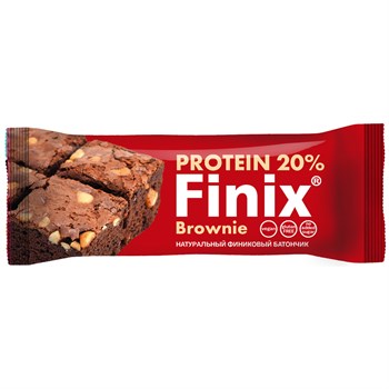 Батончик финиковый с протеином Брауни, 30г, Finix - фото 18693