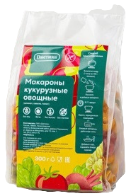 Макароны кукурузные овощные без глютена, 250г, Диетика дтк17 - фото 20154