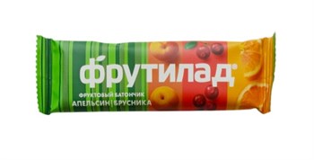 Батончик фруктовый Апельсин-Брусника, 30г, Фрутилад фру41 - фото 20439