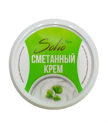 Крем сметанный на кокосовом молоке, 140г, Solio solio13 - фото 20445
