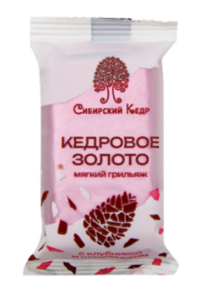 Грильяж Кедровое золото клубника с шампанским, 35г, Сибирский кедр сибкедр88