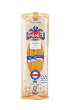 Спагетти из нутовой муки без глютена, 250г, Federici фч4-1 - фото 20583