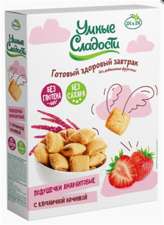Подушечки амарантовые с клубничной начинкой, 220г, Di&Di ди34