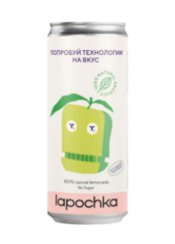 Напиток без сахара Лимонад, 330мл, Lapochka лапч5
