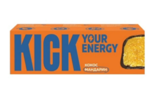 Батончик Кокос-Мандарин, 45г, Kick кик26