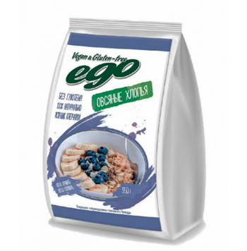 Хлопья овсяные без глютена, 350г, Ego вита13