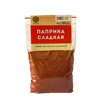 Паприка красная молотая, 100г сп69