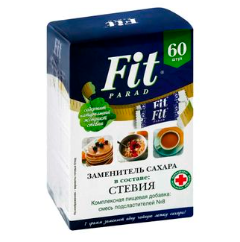 Заменитель сахара №8, 60 саше, ФитПарад фп11