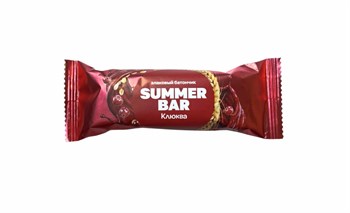 Батончик злаковый Клюквка, 30г, Summer bar фру49