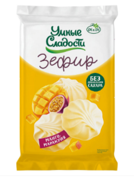 Зефир без сахара Манго-маракуйя, 50г, Умные сладости ди38