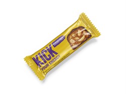 Батончик без сахара арахис в шоколаде, 45г, Kick