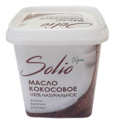 Масло кокосовое рафинированное, 250г, Solio