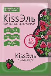 Чиа-кисель с клубникой, 14г, Сибирская клетчатка