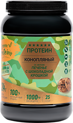 Конопляный белок Печенье с шоколадной крошкой, 1кг, Green protein гринпр8