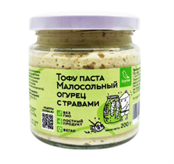 Тофу-паста малосольный огурец с травами, 200г, Соймик сой49