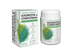Хлорелла и спирулина в капсулах, 60капс, КЗ кз293