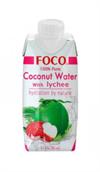 Кокосовая вода с соком Личи, 330мл, Foco мкк28