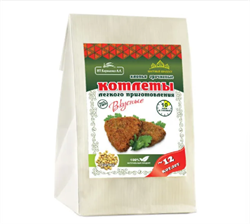 Смесь котлетная гречневая с чесноком, 230г, Вкусное дело вкд12